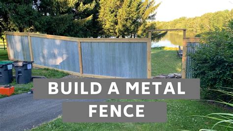 how to make metal fence enclosures|corrugated metal fence youtube.